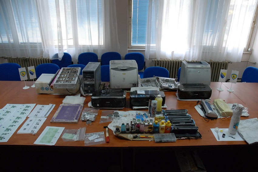 Zaplena iz tajne štamparije novca