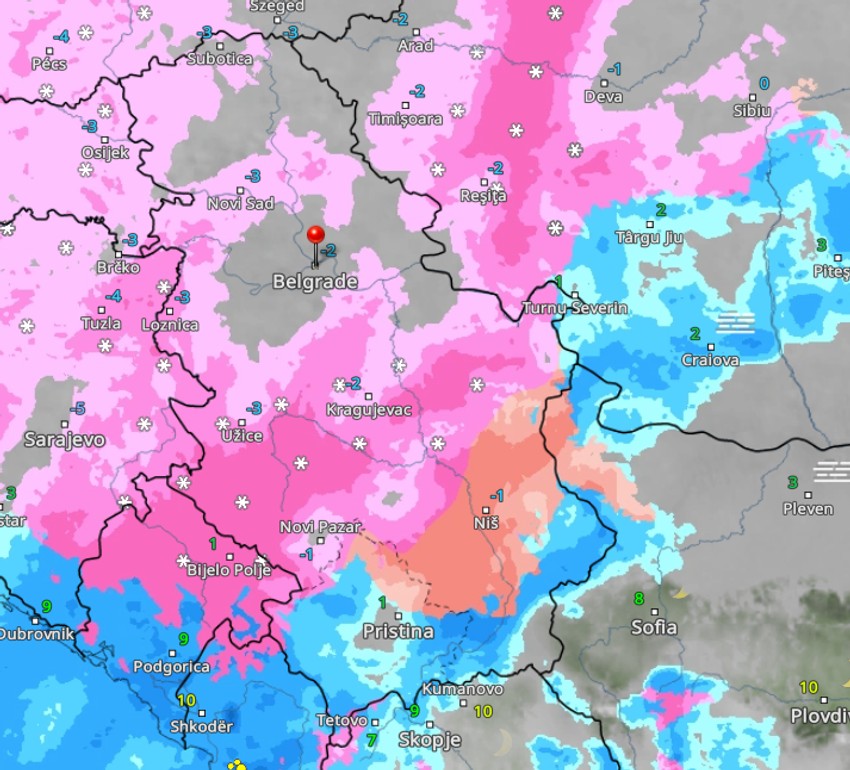 Vremenski radar u 18h