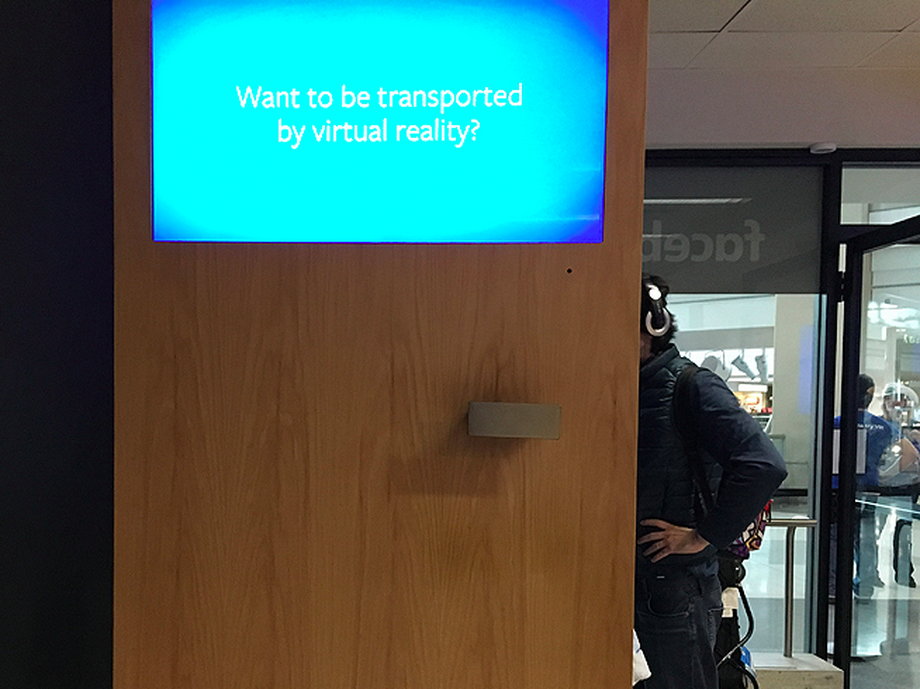 Facebook Oculus Rift pop-up store at Denver International Airport