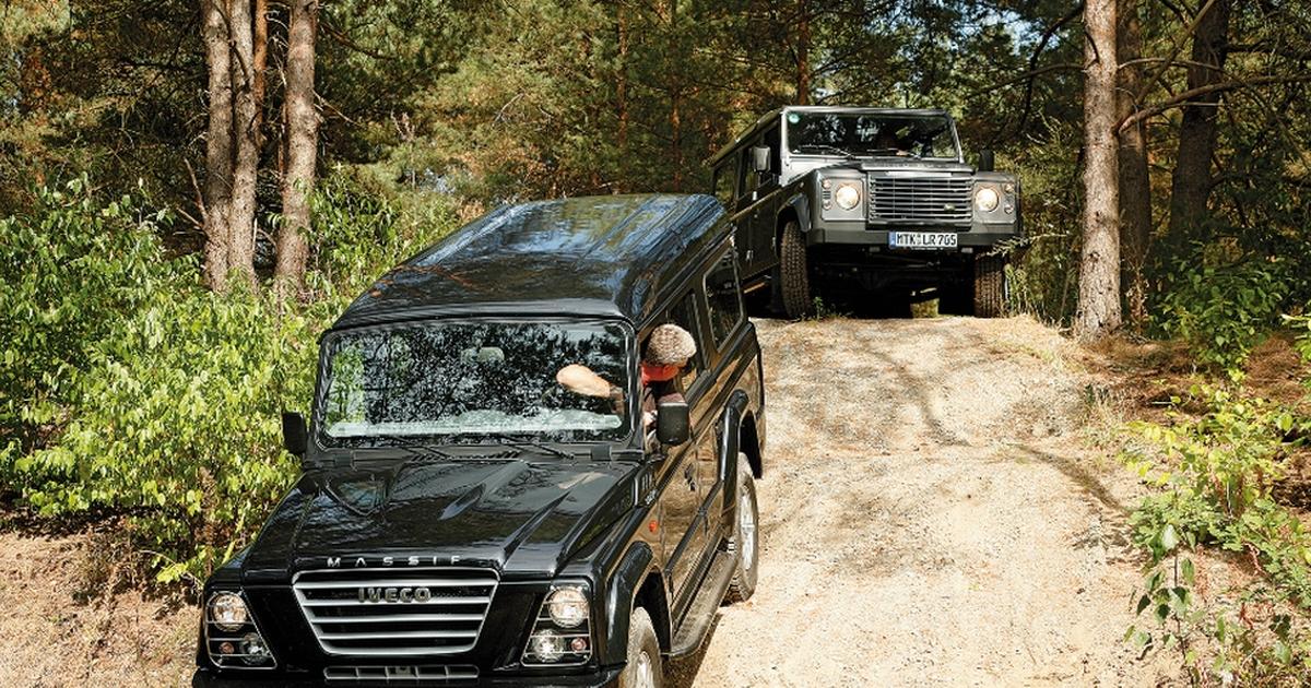 Ekstremaliści Czyli, Land Rover Defender kontra Iveco Massif