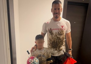 Nikola Rokvić sa sinom