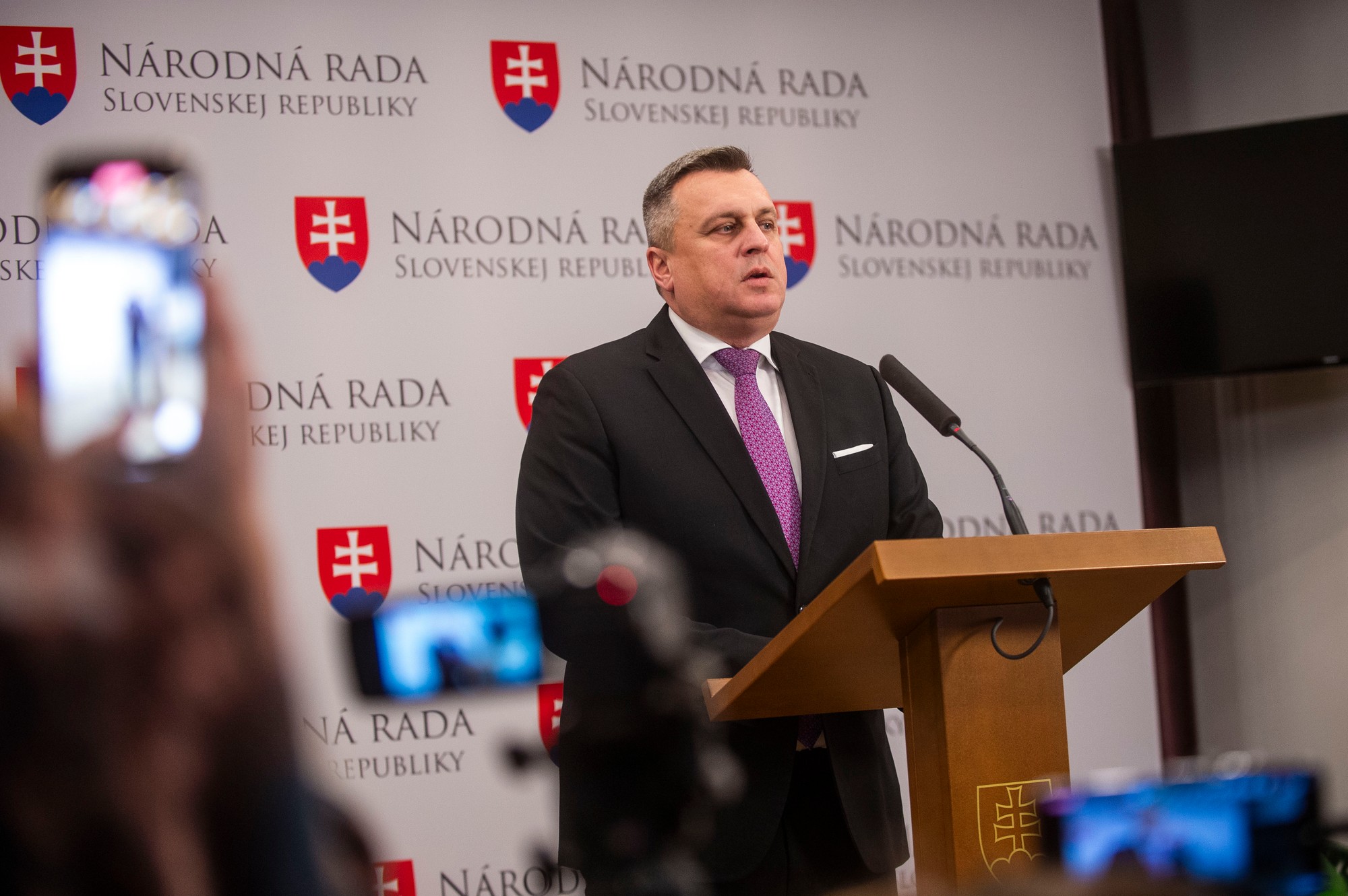 Podpredseda Národnej rady (NR) SR a predseda Slovenskej národnej strany (SNS) Andrej Danko.