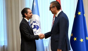 Predsednik Vučić se sastao sa generalnim sekretarom Interpola Valdesijem Urkizom