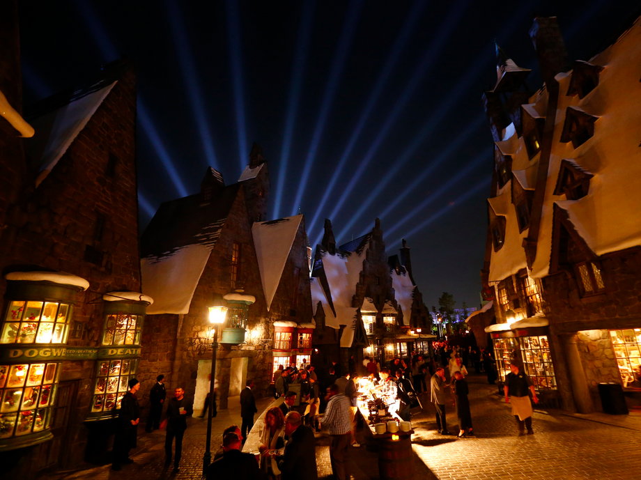 The Wizarding World of Harry Potter attraction during a special preview opening on April 5.