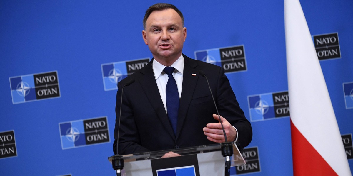 Agresja Rosji. Andrzej Duda apeluje o szybkie członkostwo Ukrainy w UE.