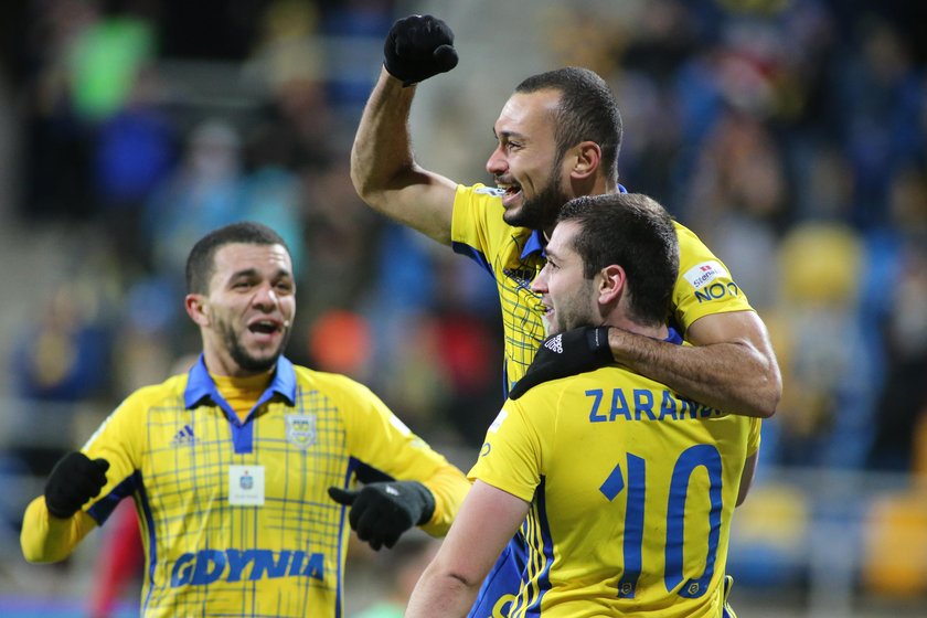 Pilka nozna. Ekstraklasa. Arka Gdynia - Wisla Krakow. 26.11.2018