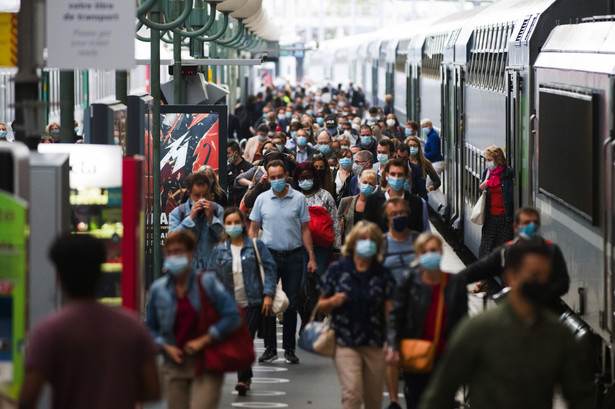 Dworzec Gare Du Nord, Paryż, Francja. 26.08.2020