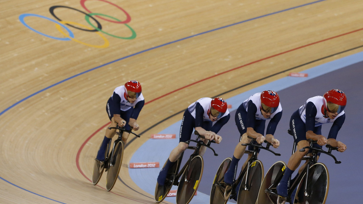 Wielka Brytania pobiła kolejny rekord świata i triumfowała w wyścigu drużynowym na dochodzenie mężczyzn podczas kolarskiej rywalizacji na igrzyskach olimpijskich w Londynie.