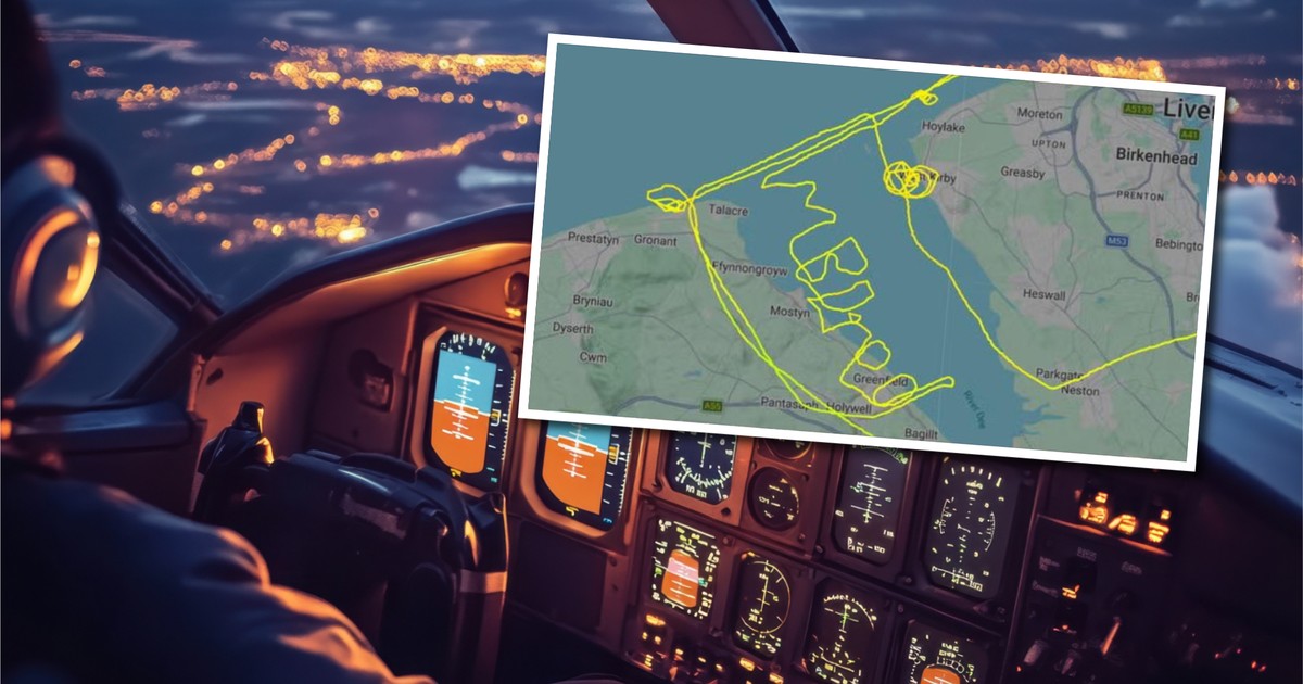 Młody pilot z Liverpoolu 'pisał' na niebie – co chciał przekazać?