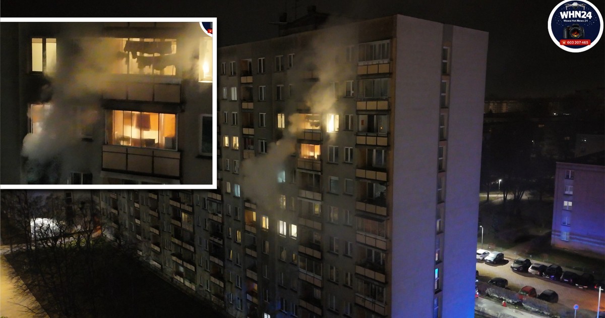 Pożar w warszawskim wieżowcu. Rodzina straciła dorobek życia