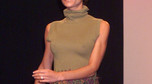 Dramatycznie wychudzona Victoria Beckham na wybiegu  podczas London Fashion Week w 2000 roku