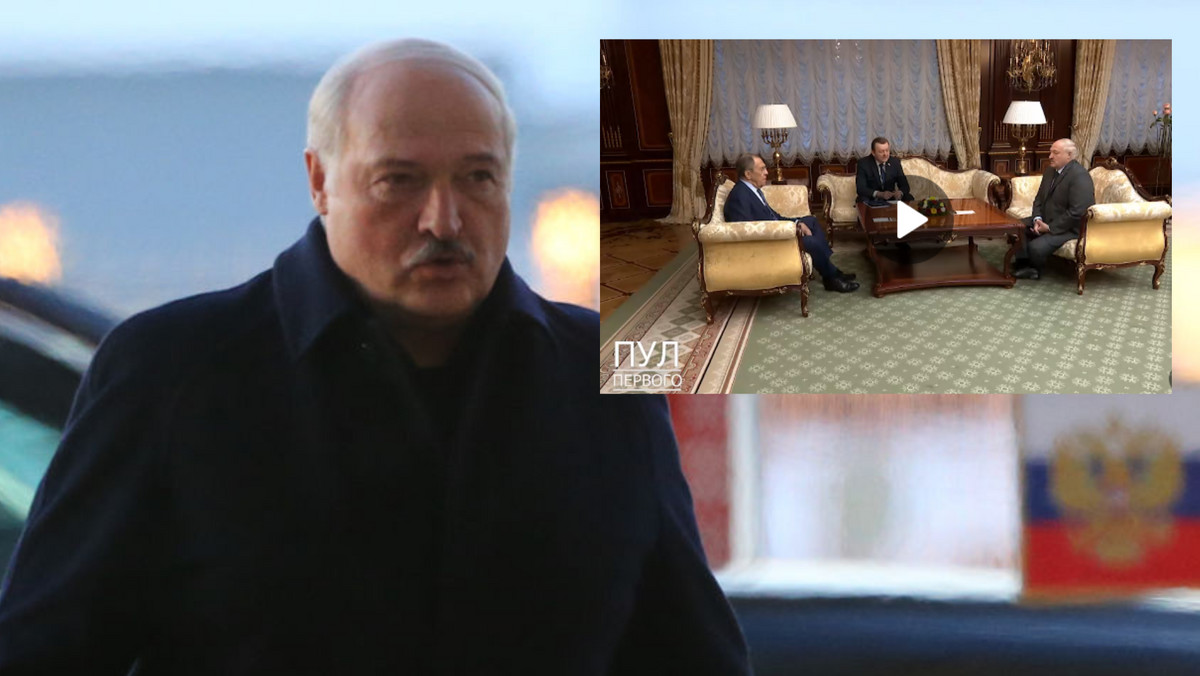 Łukaszenko wyraźnie zestresowany na spotkaniu z Ławrowem [WIDEO]   