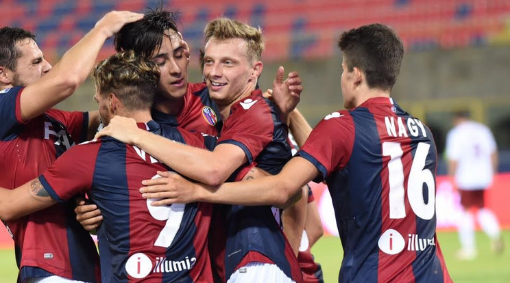 Nagy Ádám végig a pályán volt a Bolognában / Fotó: bolognafc.it