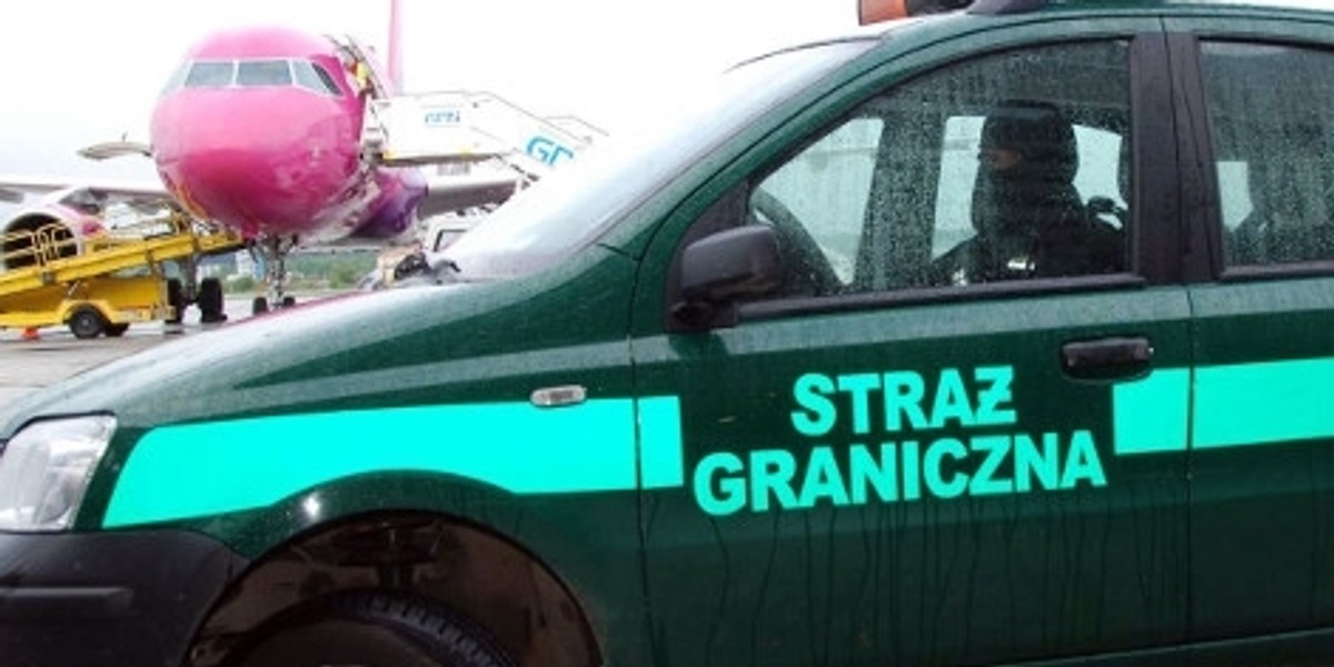 Na lotnisku w Balicach musiała interweniować straż graniczna. Zdjęcie ilustracyjne. 