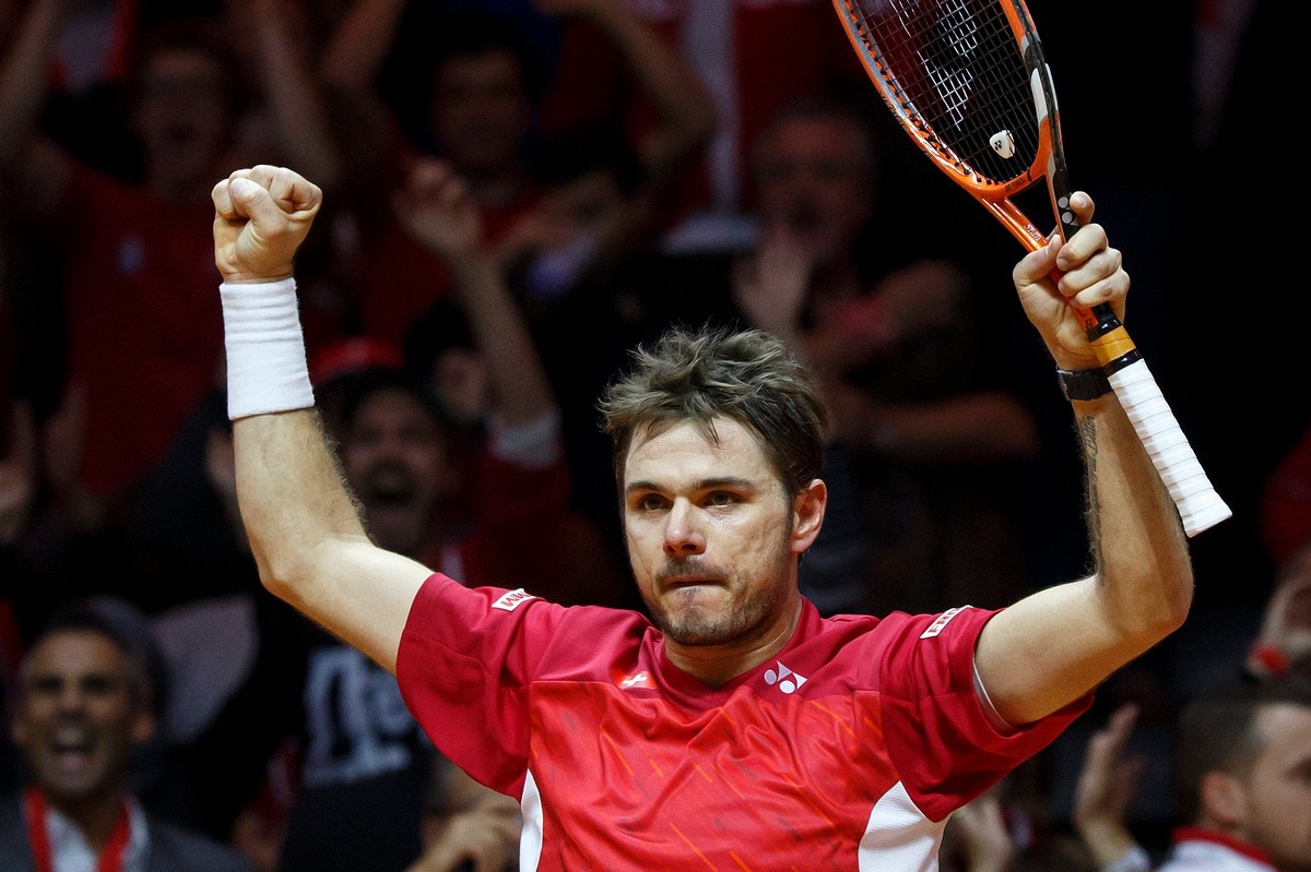 Puchar Davisa: Stanislas Wawrinka pokonał  Jo-Wilfrieda Tsongę