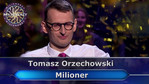 Tomasz Orzechowski w "Milionerach"