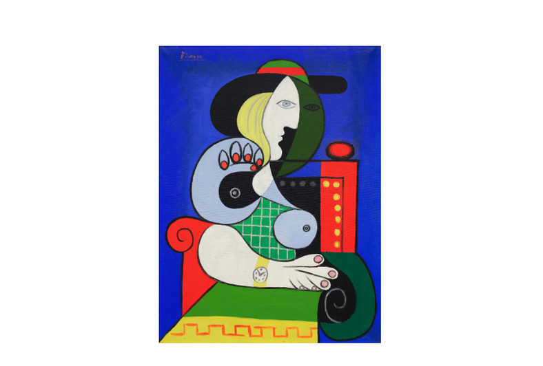 Obraz Pabla Picassa "Kobieta z zegarkiem"