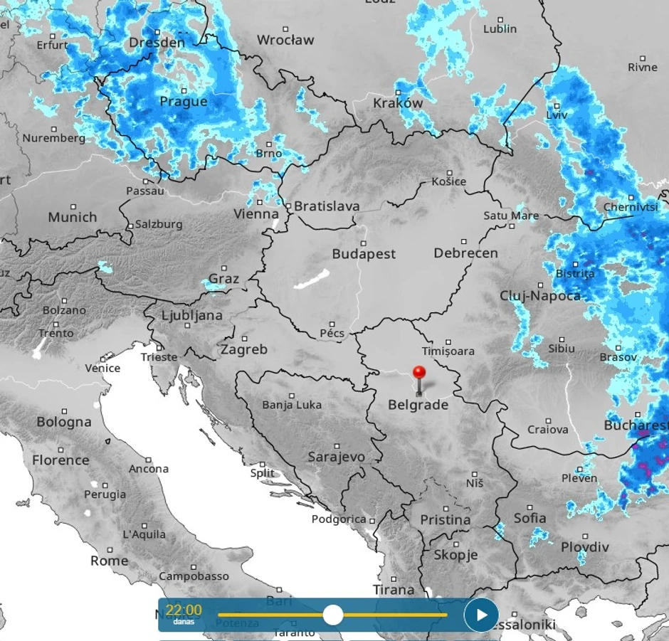 Nevreme napušta Srbiju od 22h