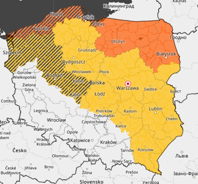 Advertencias actuales de IMWW contra vientos fuertes