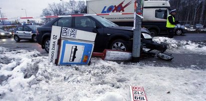 Wypadek na przystanku w Warszawie!