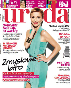 Kasia Zielińska nan okładce magazynu "Uroda"