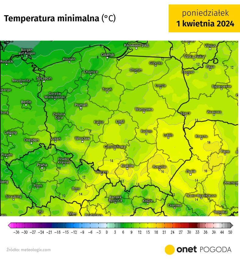 Zapowiada się bardzo ciepła jak na marzec noc