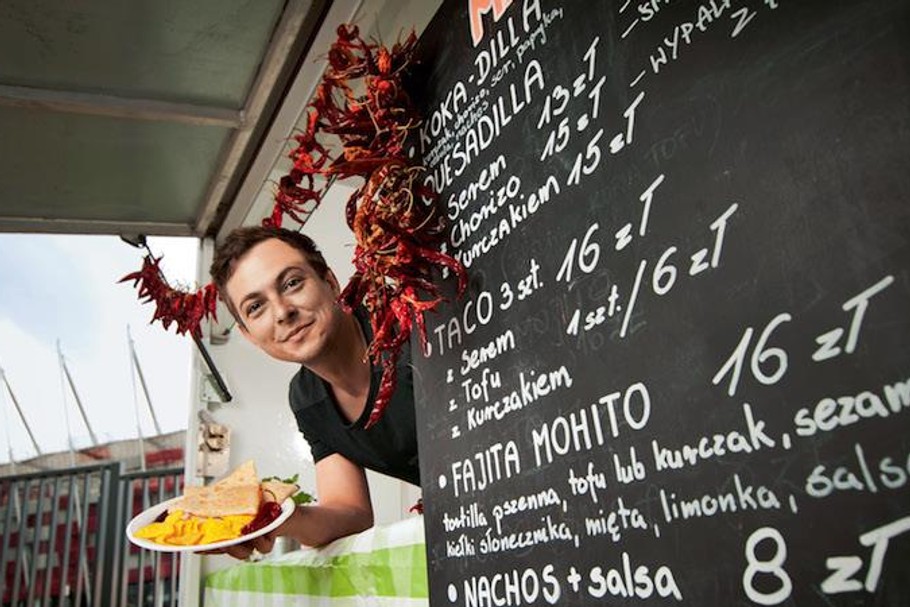 Krzysztof Stelmach, właściciel food trucku Jakie Taco