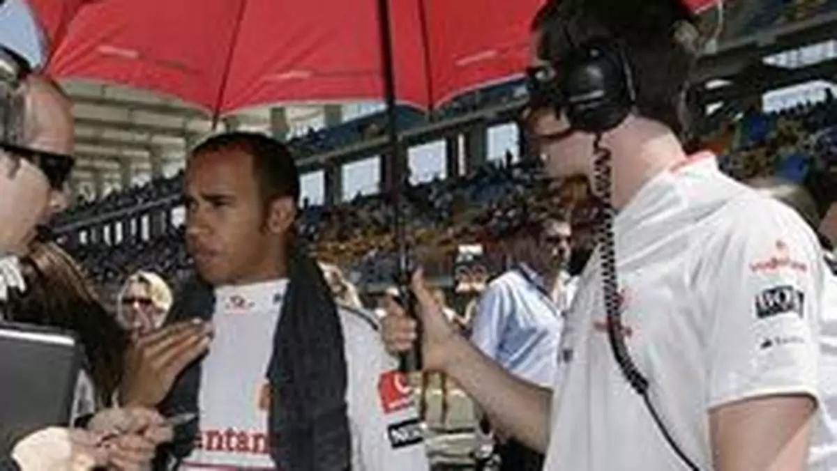 Grand Prix Niemiec 2009: odrodzony Hamilton, Kubica ponownie 14. (II. trening)