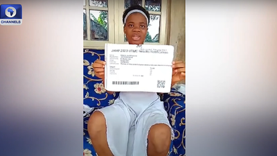 This video grab shows UTME candidate Mmesoma Joy Ejikeme [Channels TV]