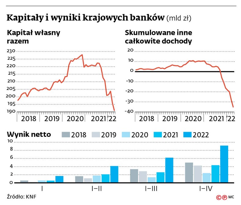 Kapitały i wyniki krajowych banków