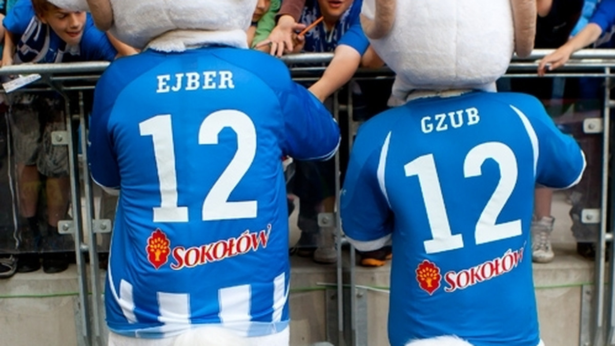 Maskotki Lecha Poznań mają imiona! Na ich koszulkach pojawią się imiona Ejber i Gzub.