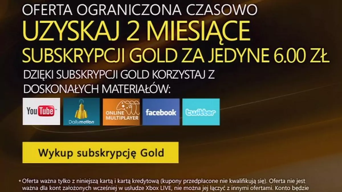 Kupiłeś Xboksa 360? Dokup subskrypcję Gold za grosze