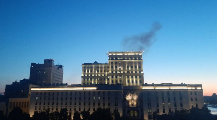 Dróntámadás érte Moszkvát hajnalban / Fotó: Twitter
