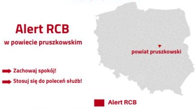 Alert RCB. "Zachowaj spokój! Stosuj się do poleceń służb"