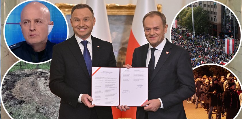 Tusk premierem, obce helikoptery i rakiety nad Polską, wojna w Ukrainie. To było 12 miesięcy wielkich wydarzeń