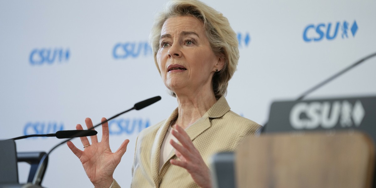 Ursula von der Leyen podczas Monachijskiej Konferencji Bezpieczeństwa.