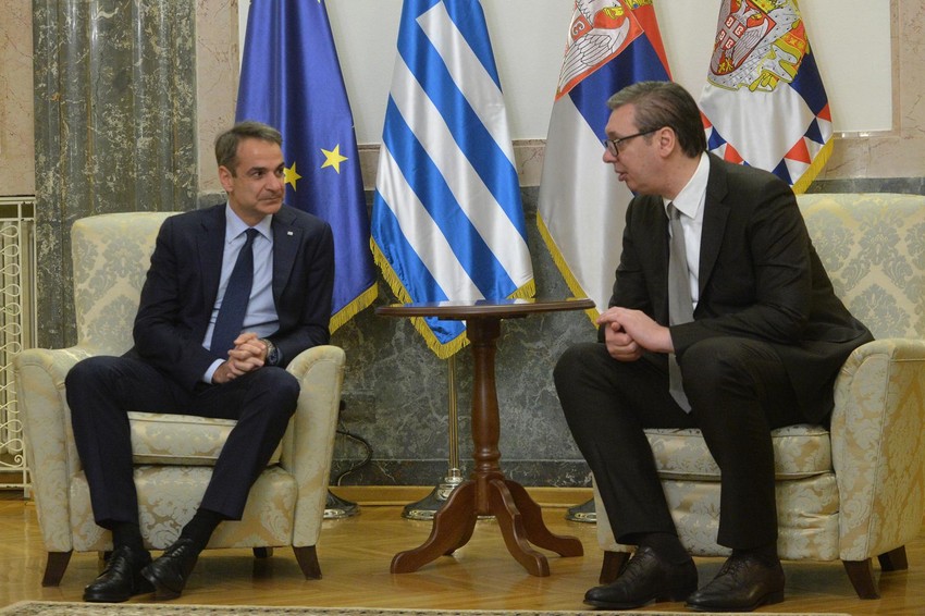 Aleksandar Vučić i Kirjakos Micotakis