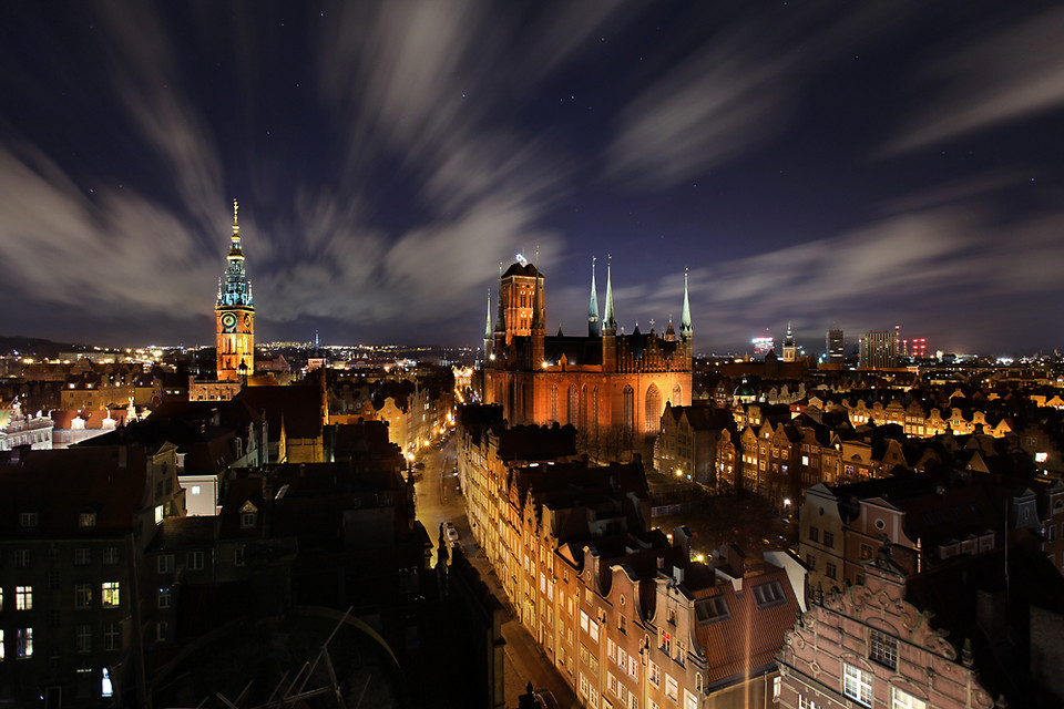 Widok z wieży Domu Angielskiego - Gdańsk