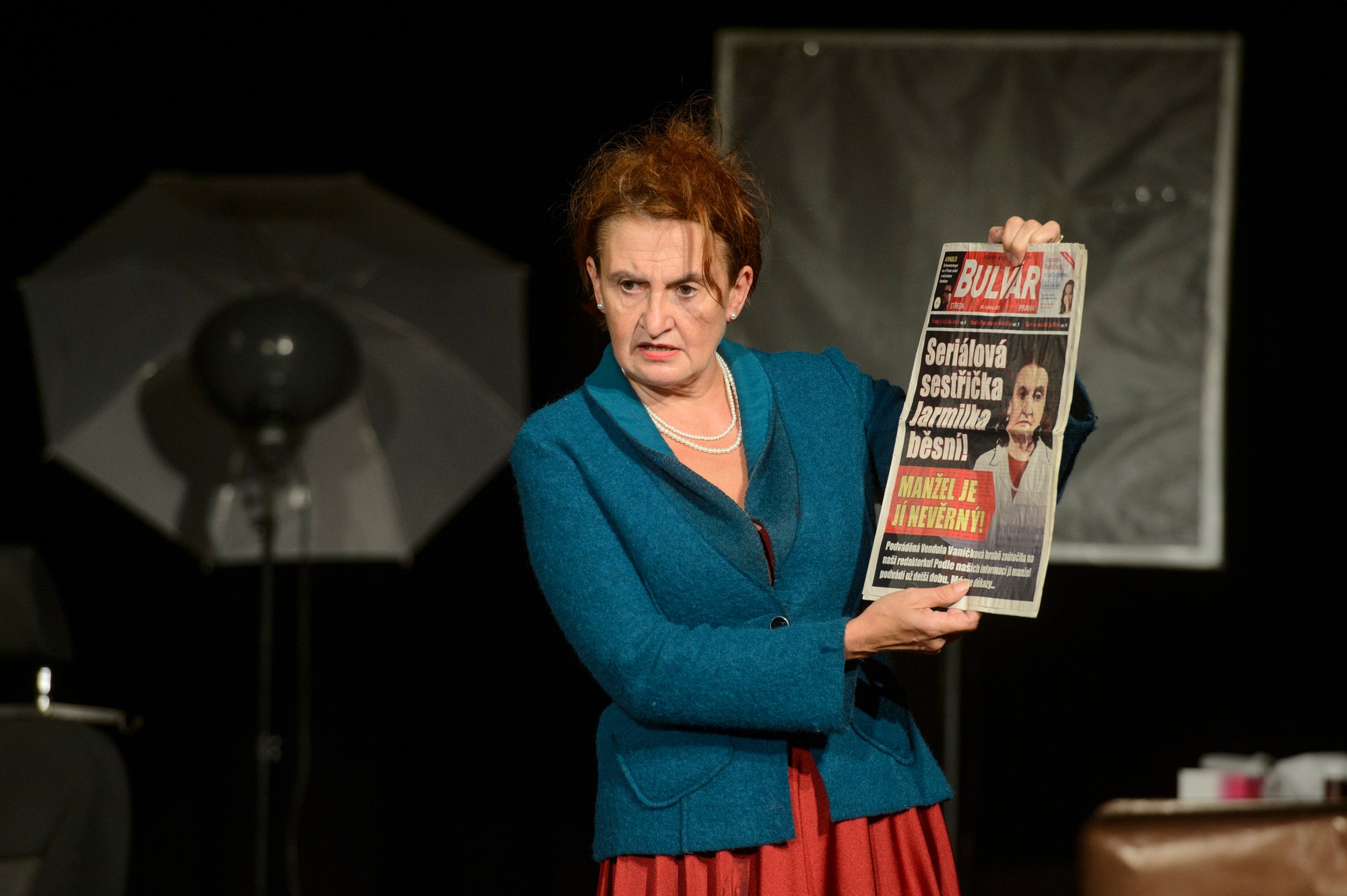 Česká herečka Eva Holubová.