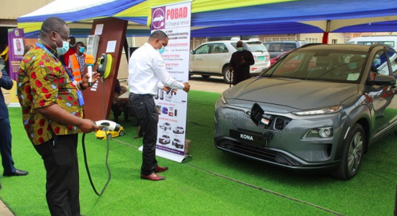 ECG installs electric vehicle charging systems in Accra