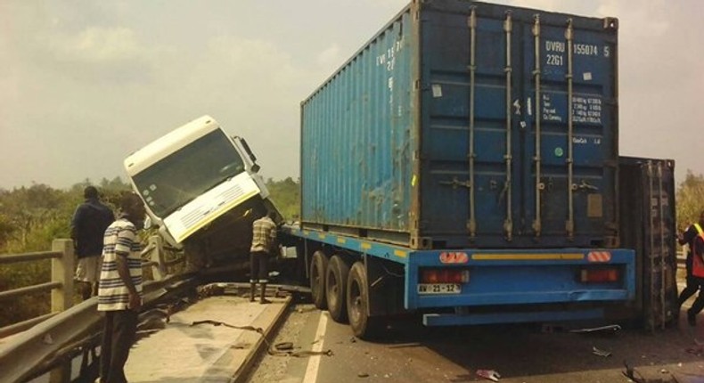 Accident on the Accra-Kumasi road