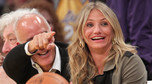 Cameron Diaz na meczu Lakersów