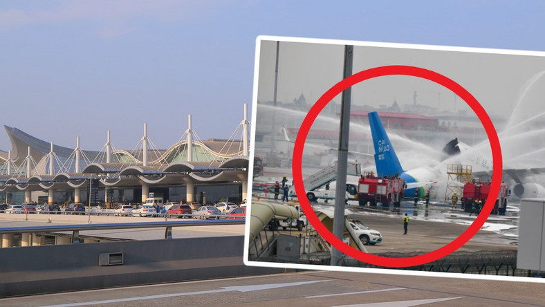 Rosyjski samolot spłonął na lotnisku w Chinach [WIDEO]