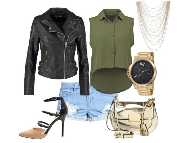 Eleganckie STYLIZACJE z dżinsowymi szortami