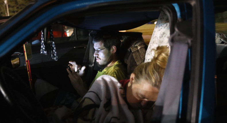 West Coast residents are living in cars because they can't afford housing.