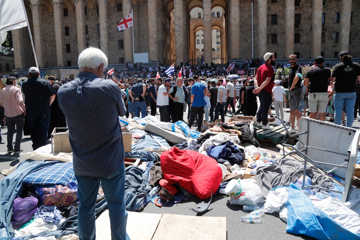 Wiec w proteście przeciw Marszu Równości w Tbilisi