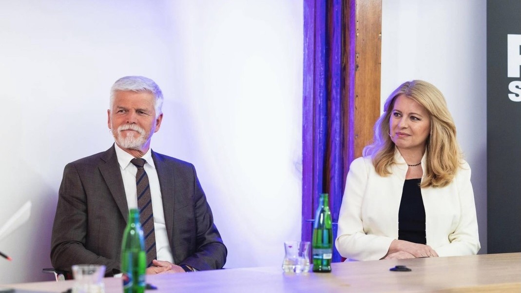 Bývalá prezidentka Zuzana Čaputová a český prezident Petr Pavel.