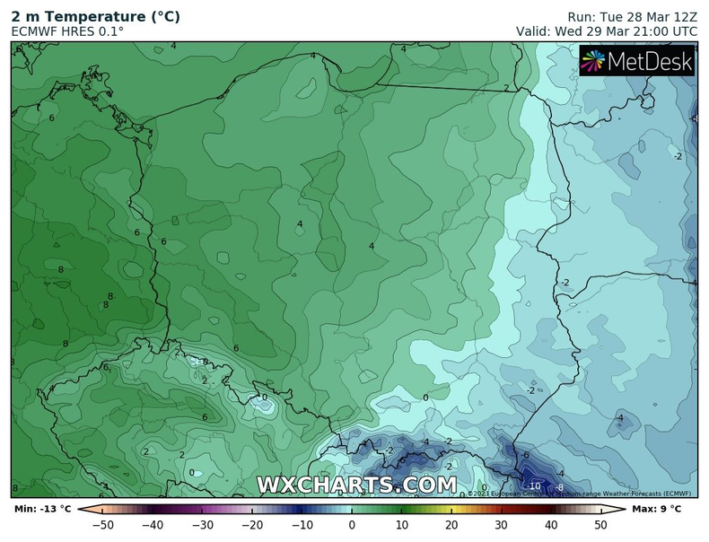 Poranek zapowiada się znacznie cieplej