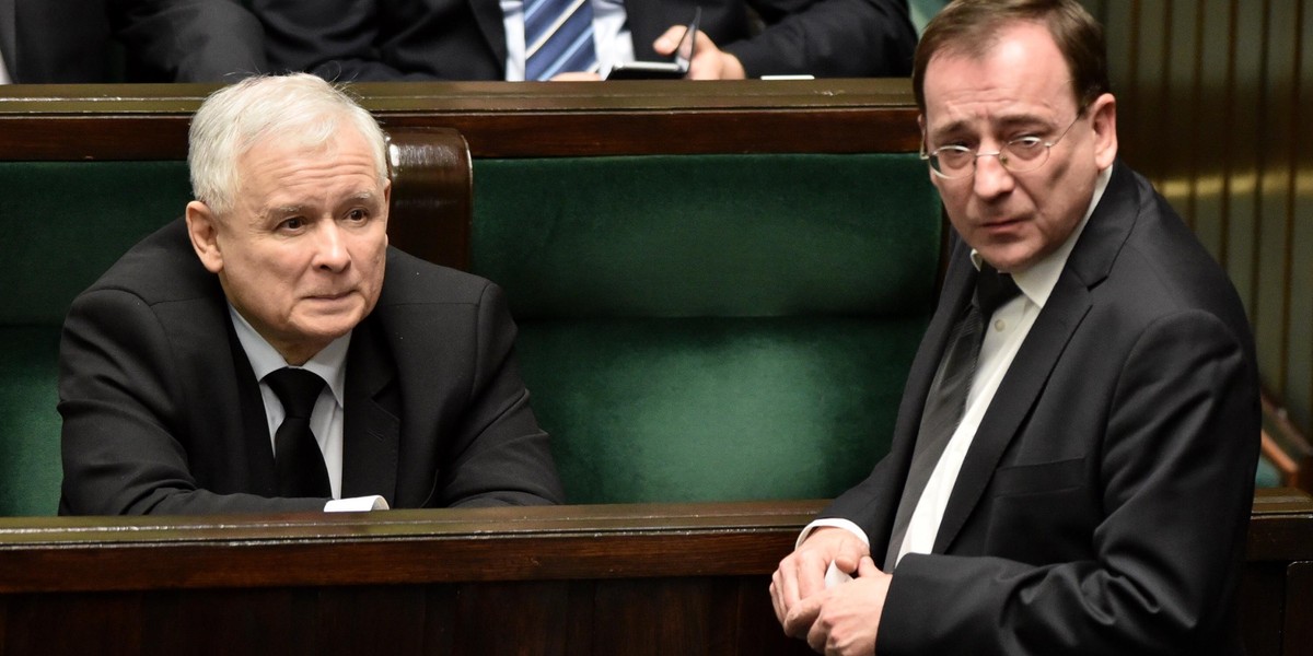 Jarosław Kaczyński i Mariusz Kamiński