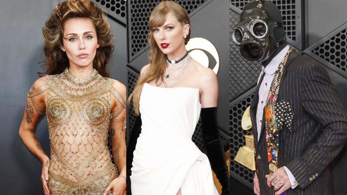 Miley Cyrus, Taylor Swift i Sid Wilson na gali Grammy 2024
